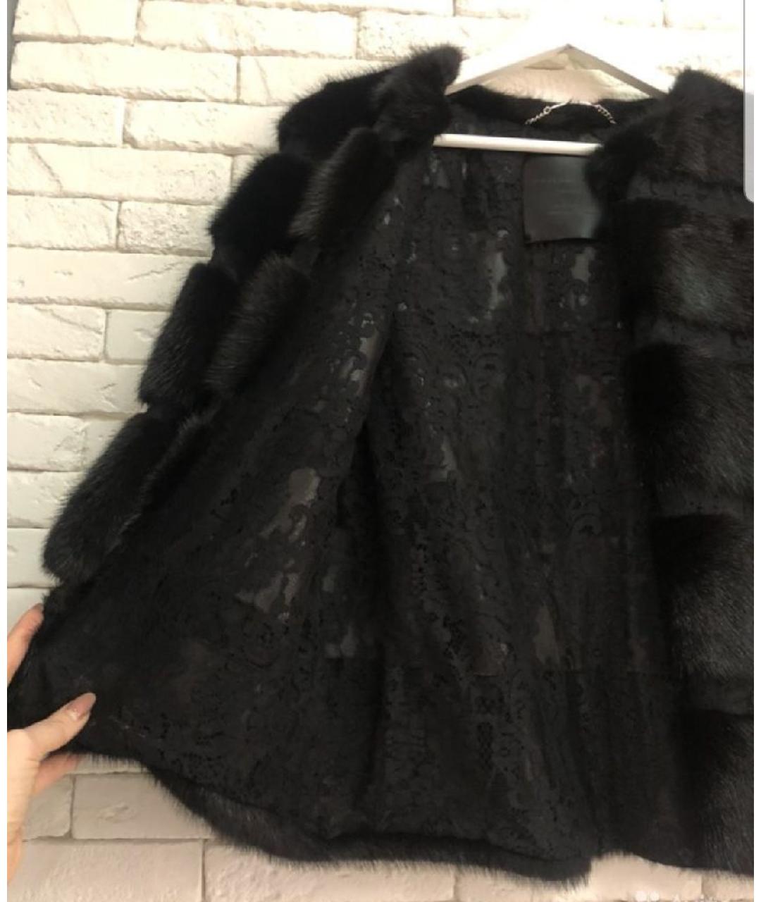 PHILIPP PLEIN Черная меховая шуба, фото 3