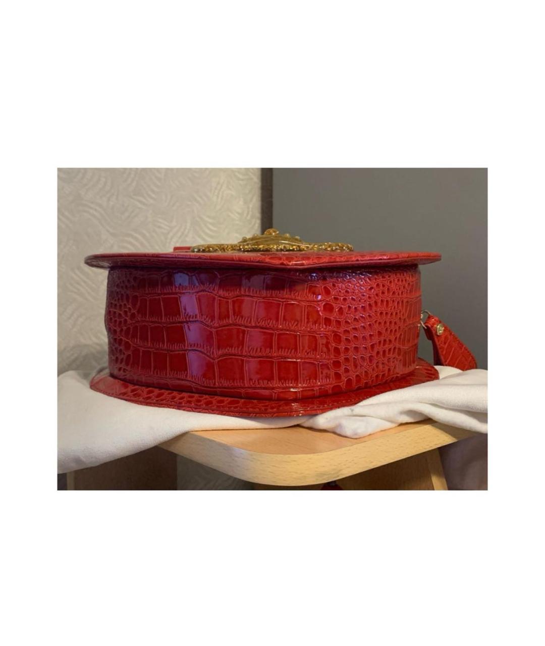 VIVIENNE WESTWOOD Красная сумка с короткими ручками из искусственной кожи, фото 4