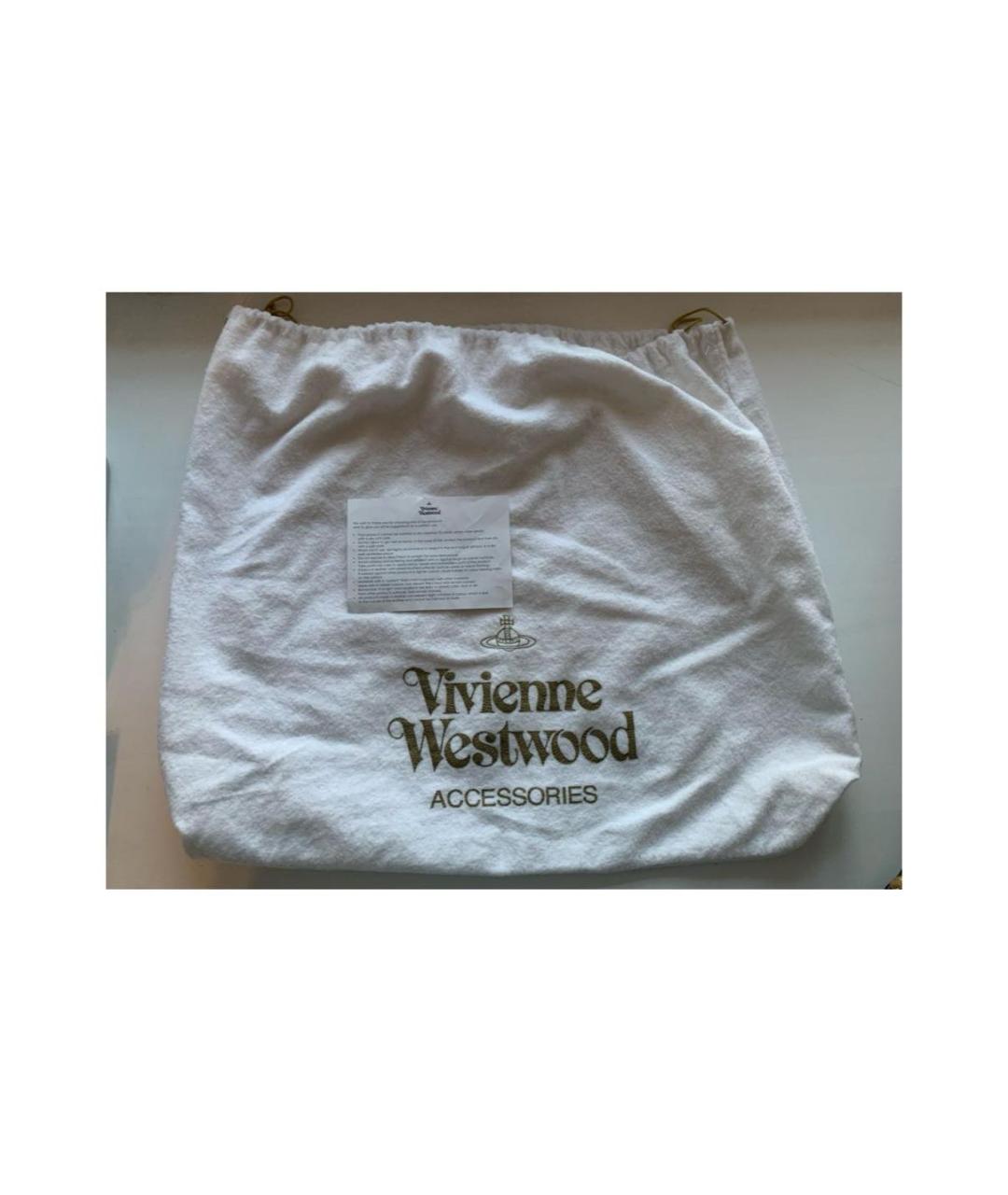 VIVIENNE WESTWOOD Красная сумка с короткими ручками из искусственной кожи, фото 5