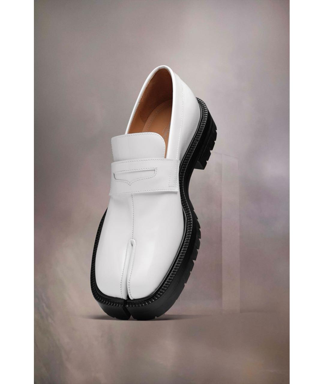 MAISON MARGIELA Белые кожаные лоферы, фото 8