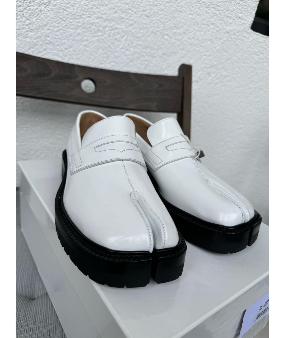 MAISON MARGIELA Белые кожаные лоферы, фото 5