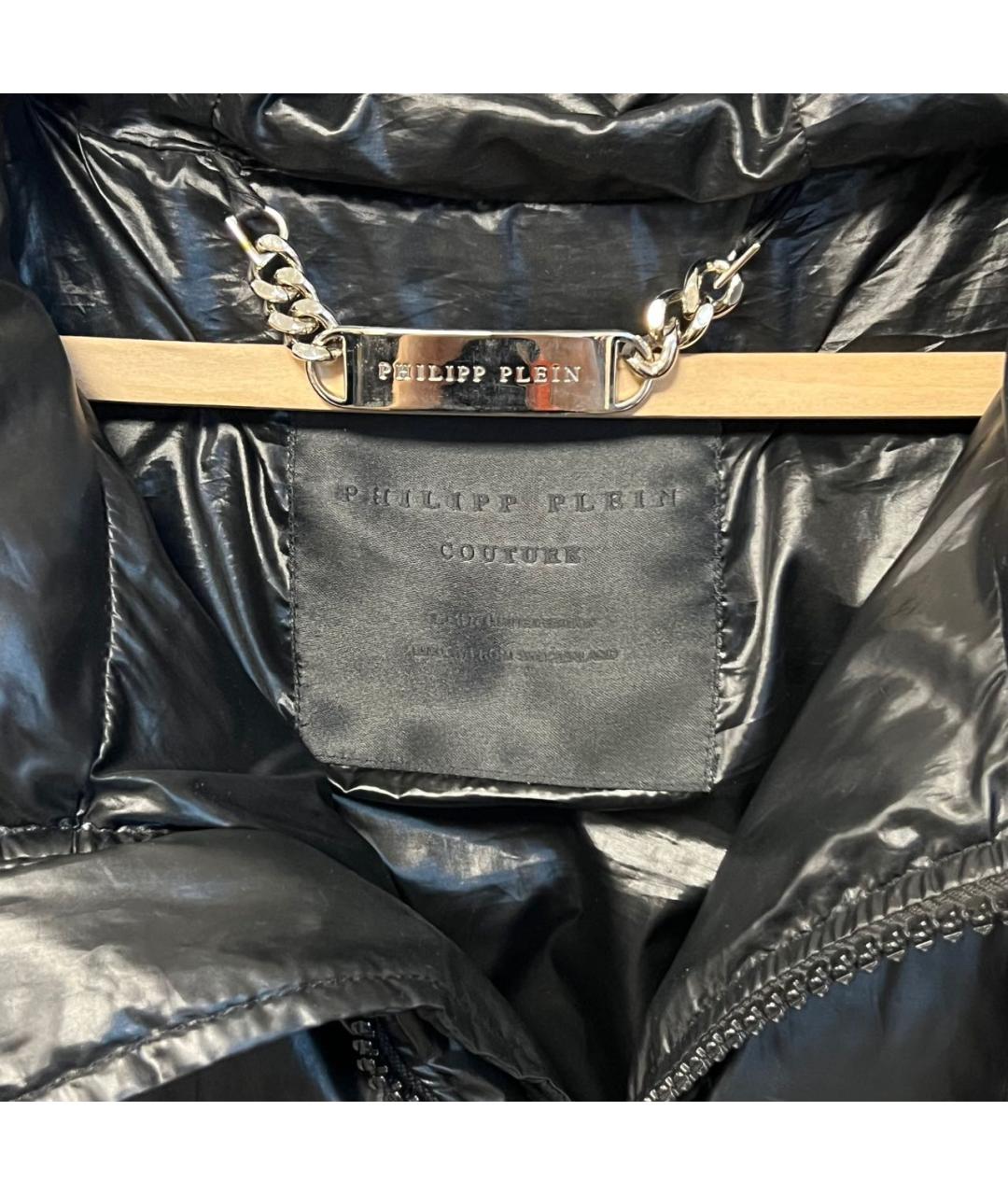 PHILIPP PLEIN Черный пуховик, фото 4