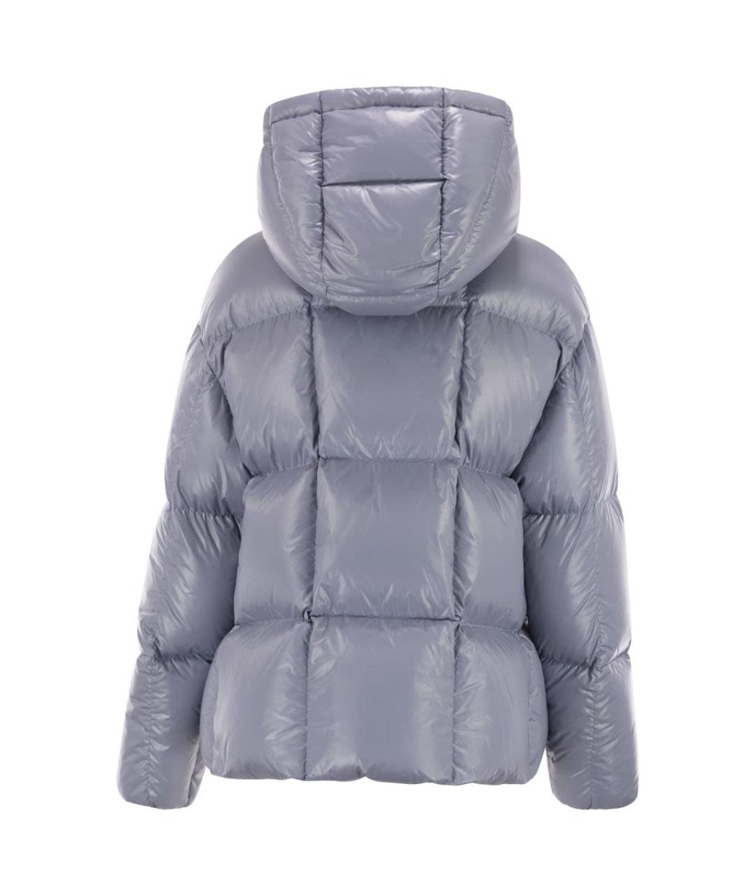 MONCLER Голубой полиамидовый пуховик, фото 2