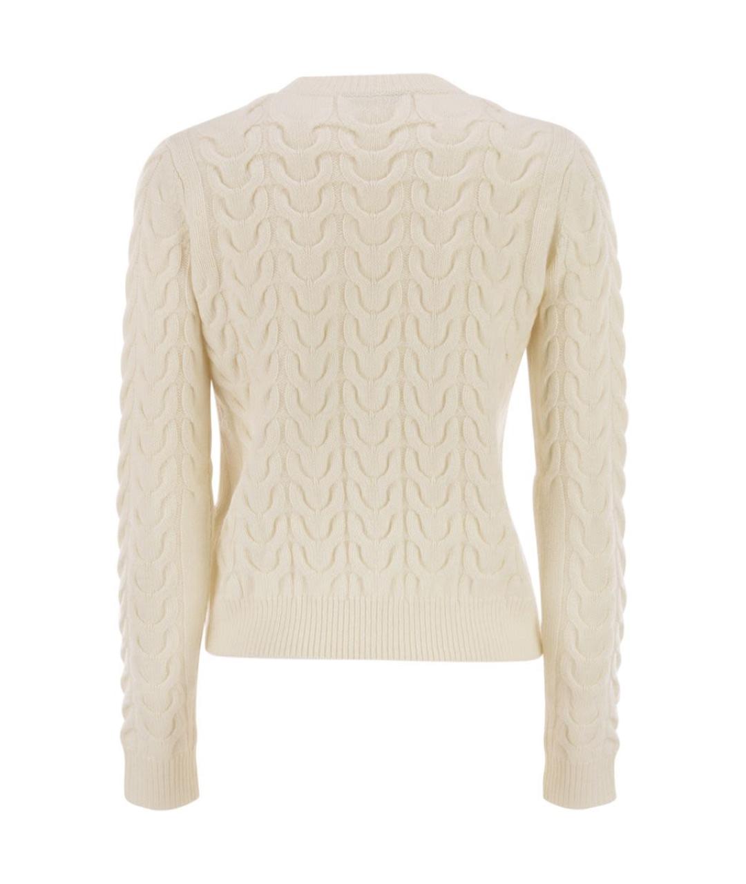 MAX MARA Белый кашемировый джемпер / свитер, фото 2