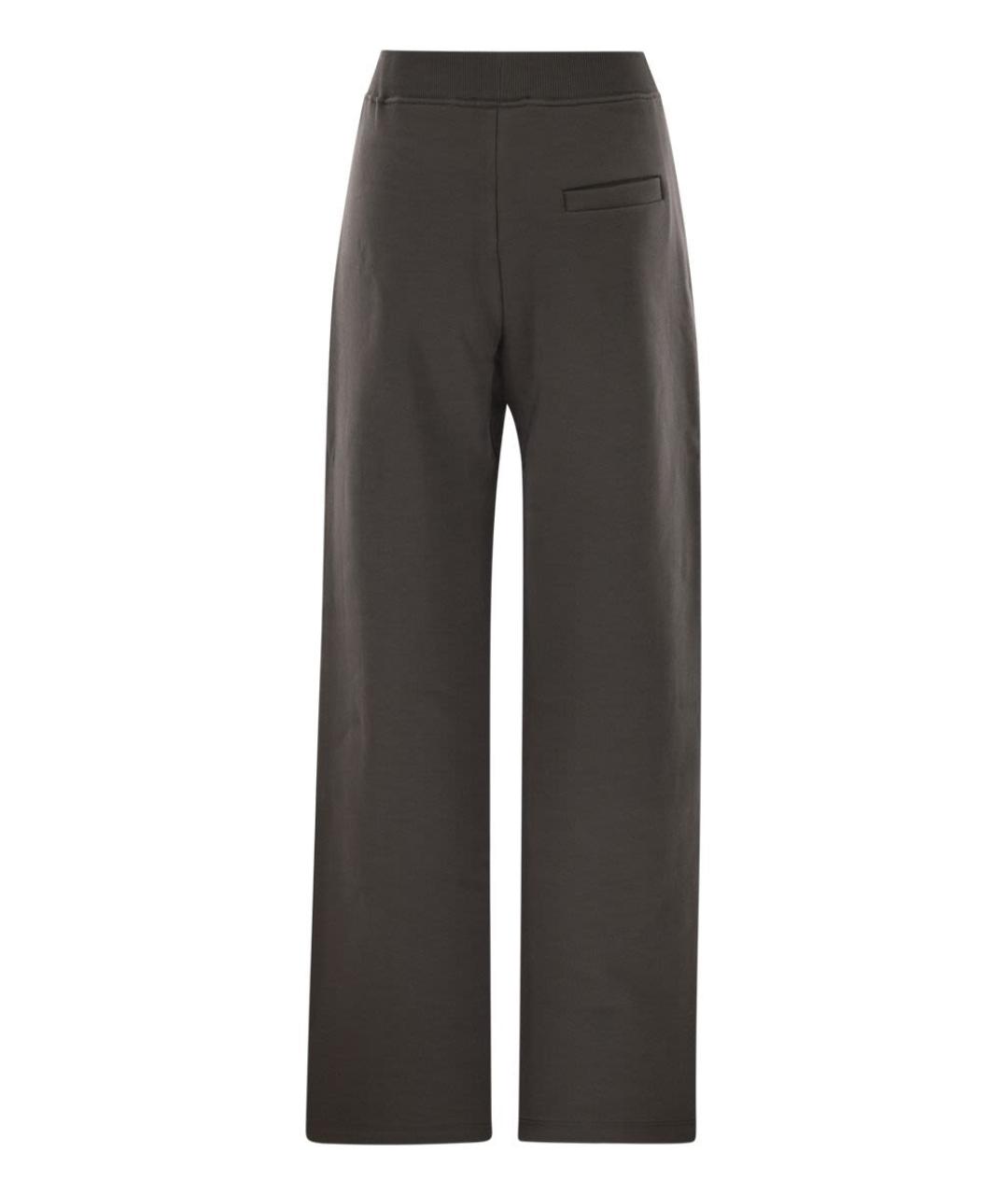 'S MAX MARA Зеленые хлопковые прямые брюки, фото 2