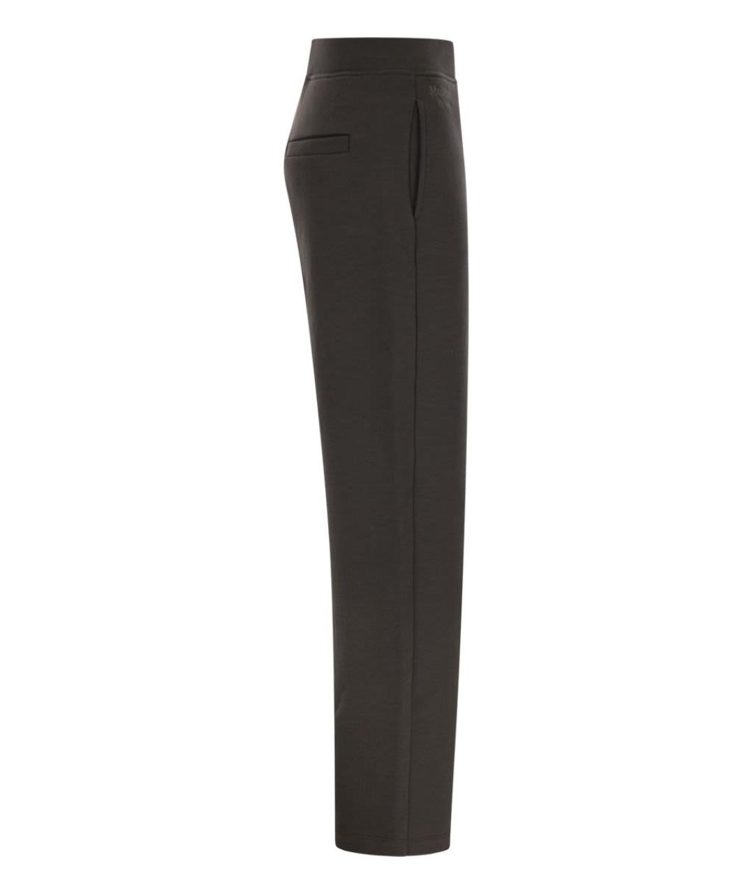 'S MAX MARA Зеленые хлопковые прямые брюки, фото 3