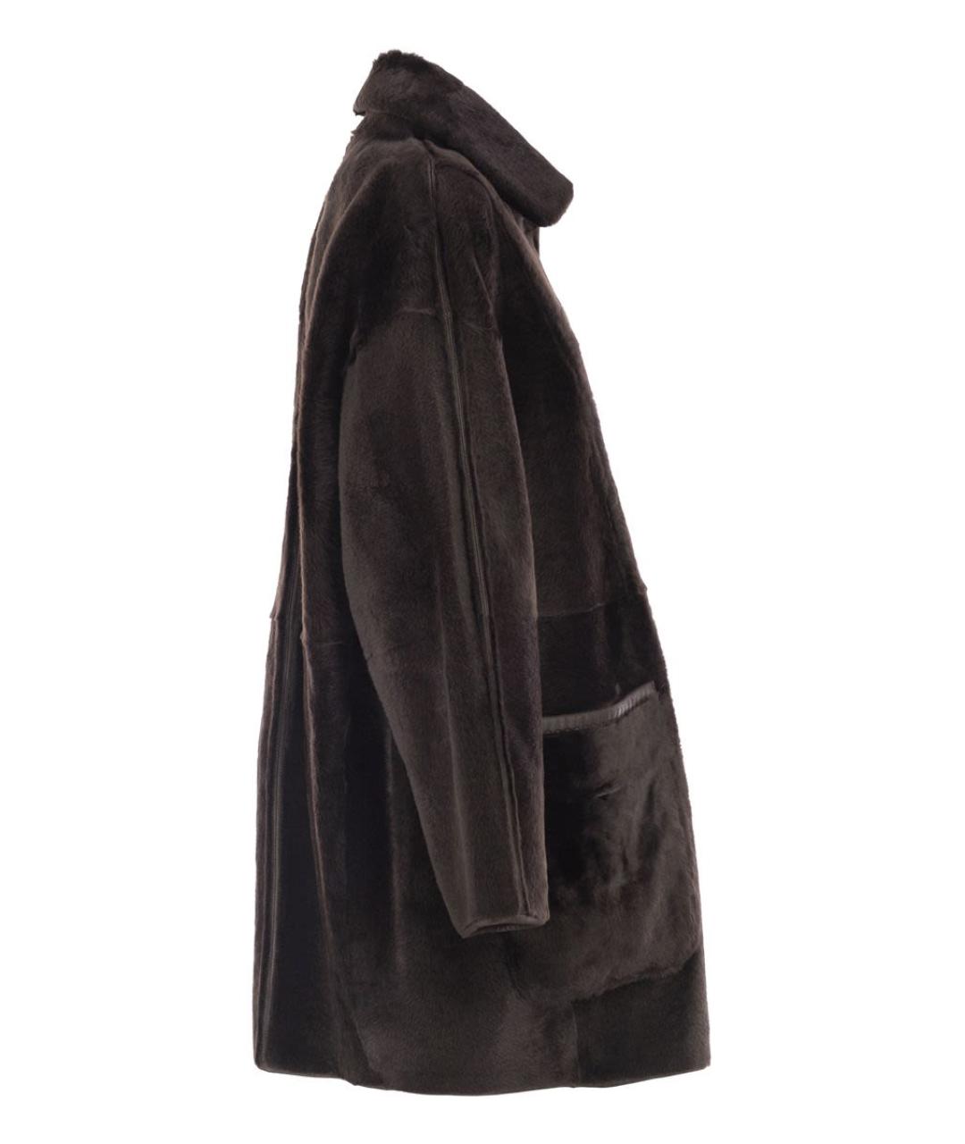 MAX MARA Коричневая меховая дубленка, фото 3