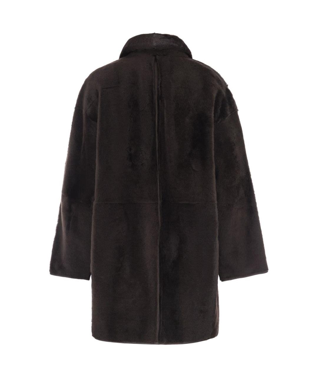 MAX MARA Коричневая меховая дубленка, фото 2