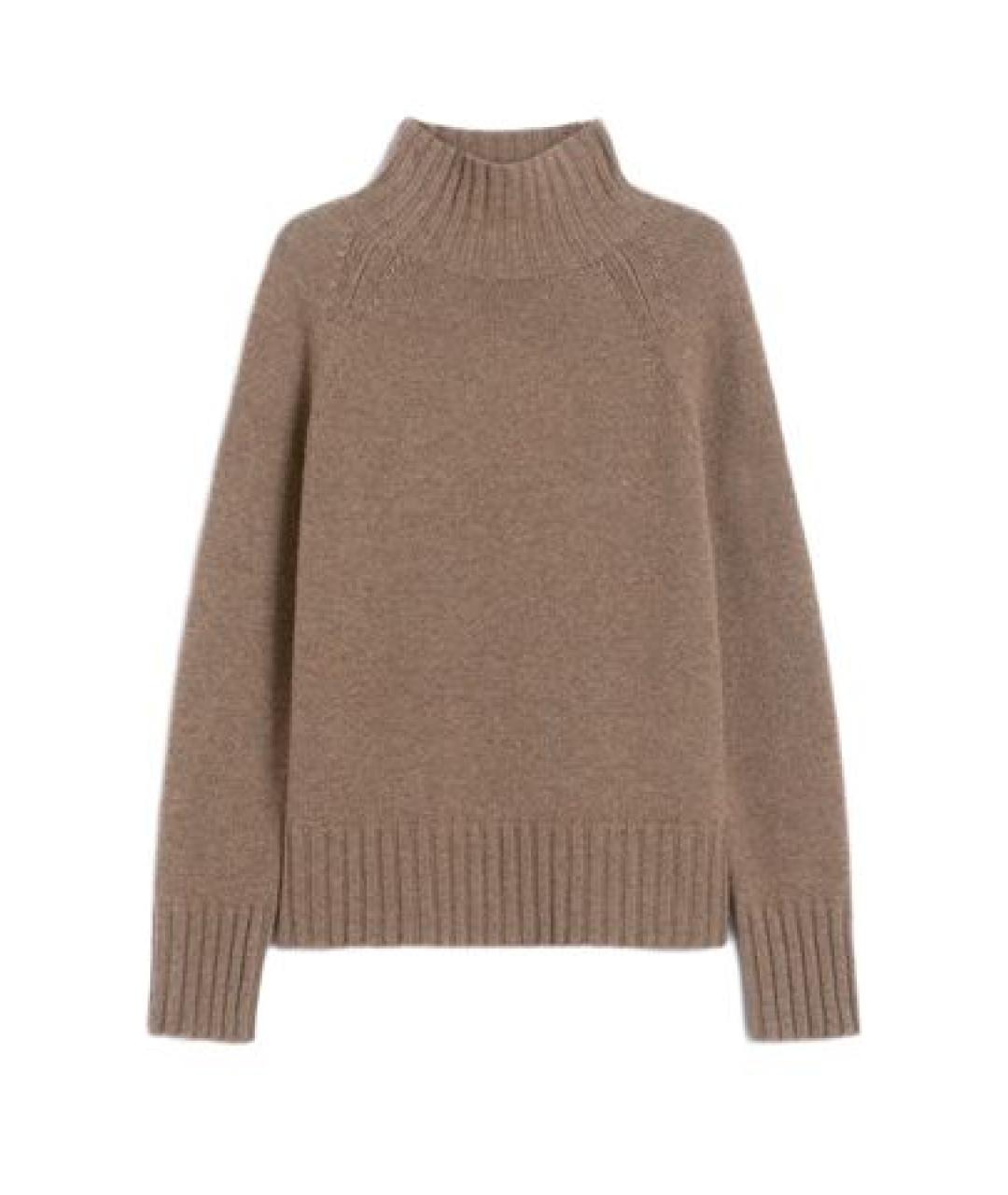 'S MAX MARA Бежевый шерстяной джемпер / свитер, фото 1
