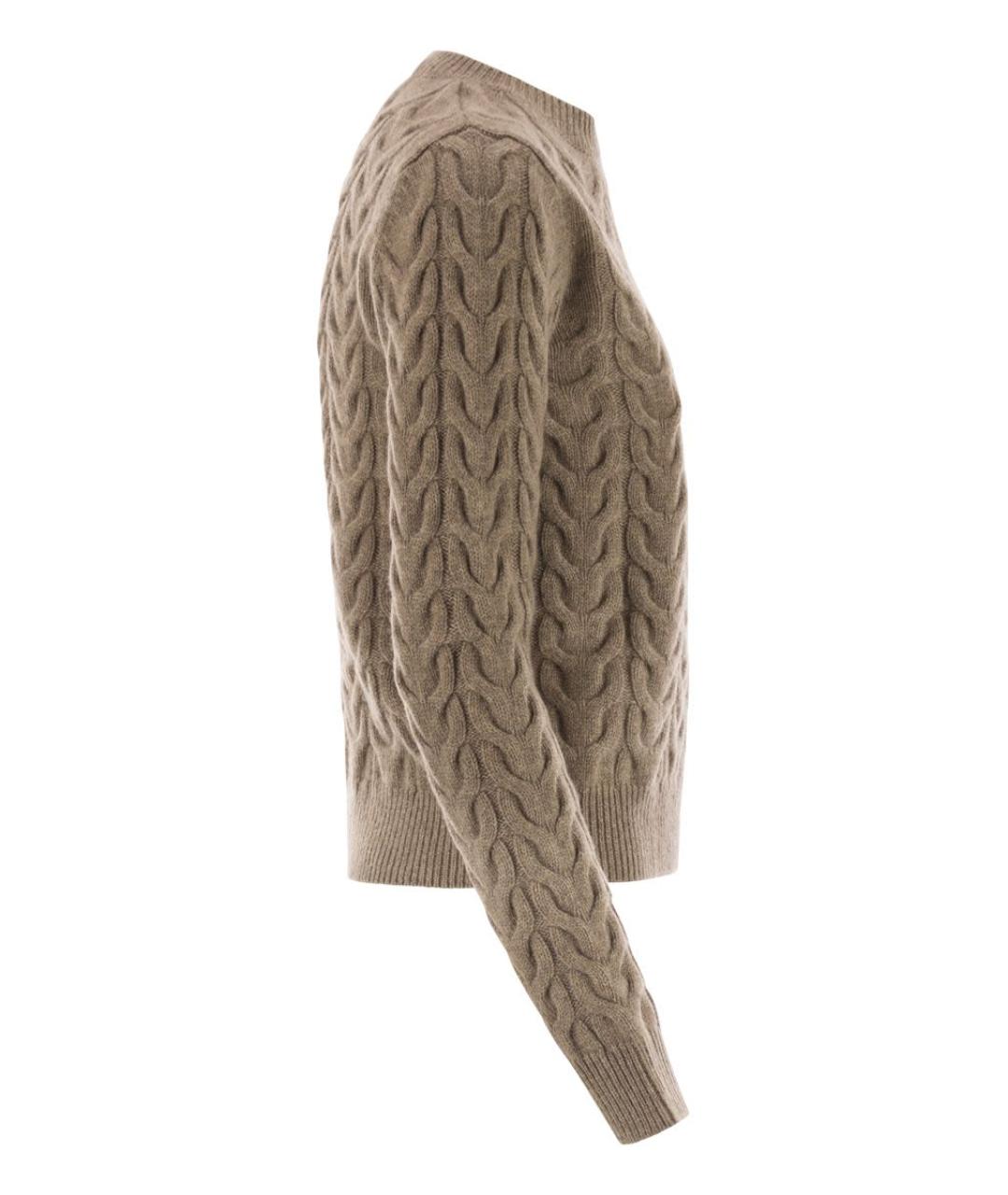 MAX MARA Бежевый кашемировый джемпер / свитер, фото 3