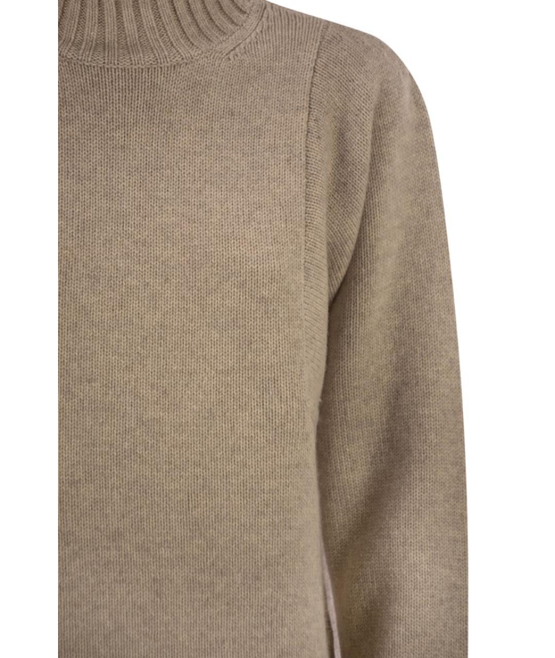 MAX MARA Бежевый кашемировый джемпер / свитер, фото 4