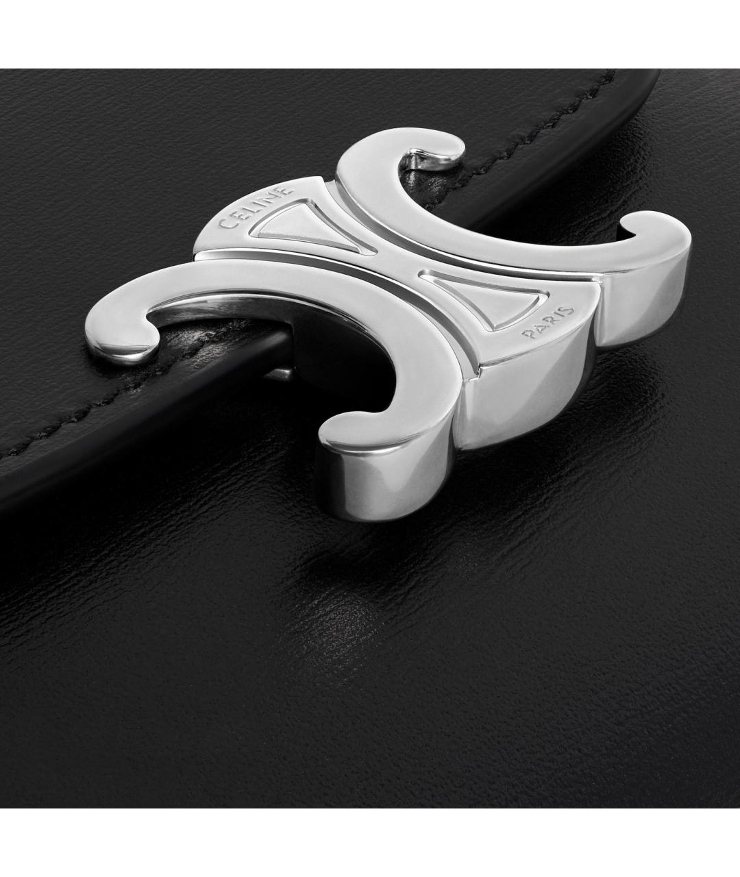 CELINE Черный кожаный кошелек, фото 5