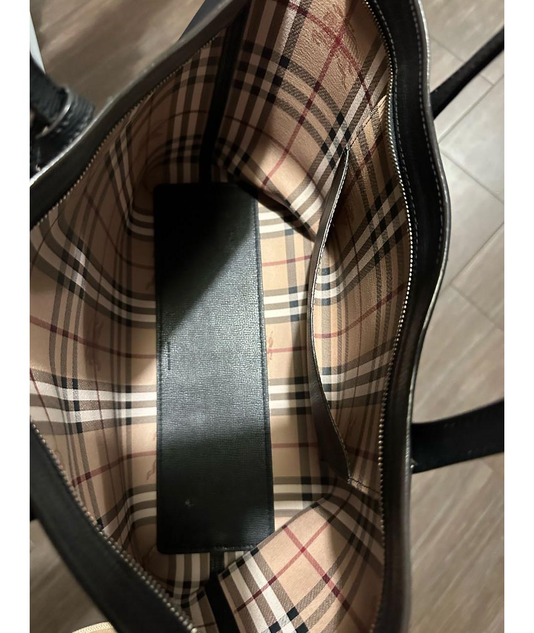 BURBERRY Черная сумка тоут, фото 3