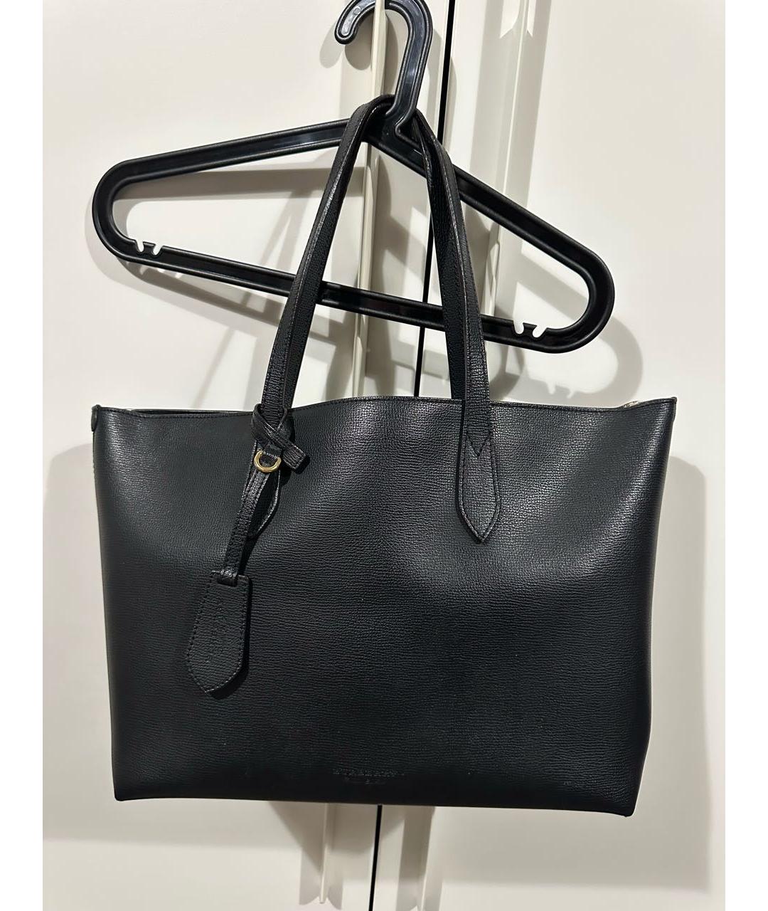 BURBERRY Черная сумка тоут, фото 9