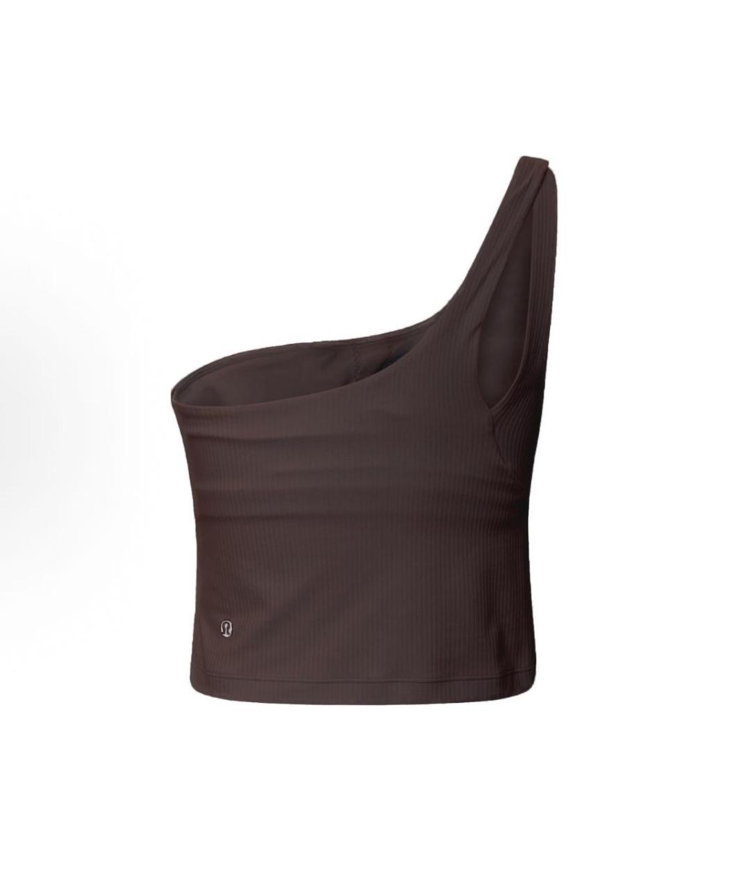 Lululemon Коричневая полиамидовая майка, фото 3