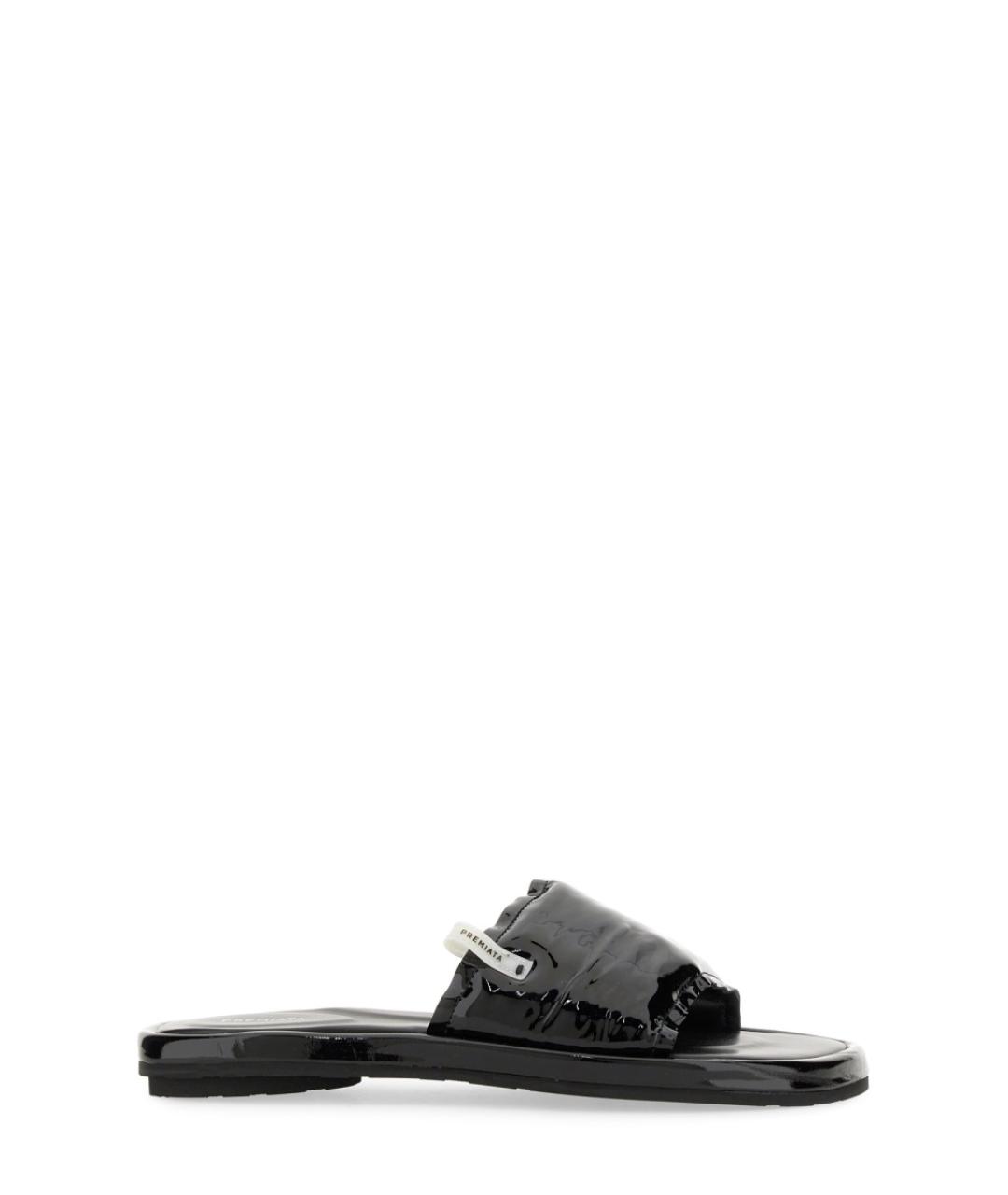 PREMIATA Черные кожаные сандалии, фото 1