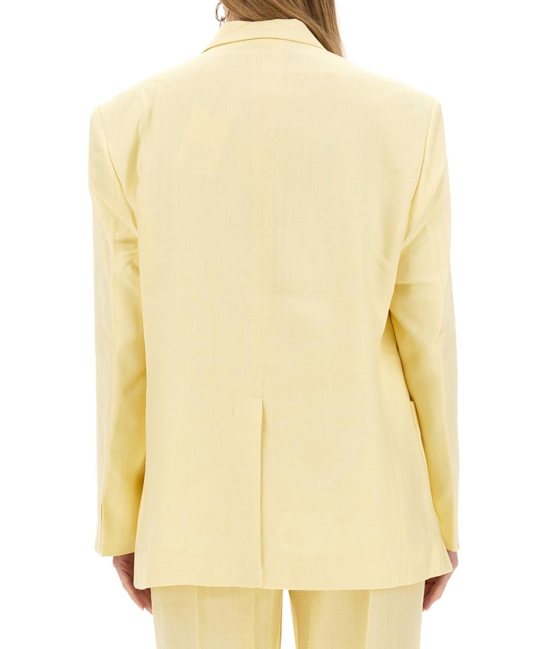 JACQUEMUS Желтый полиэстеровый жакет/пиджак, фото 4