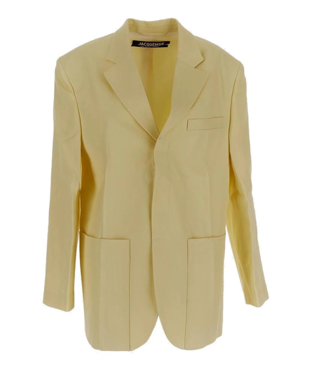 JACQUEMUS Желтый полиэстеровый жакет/пиджак, фото 1