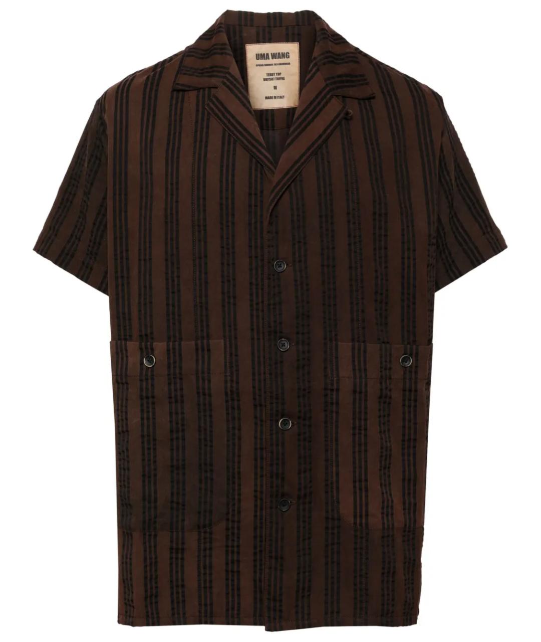 UMA WANG Коричневая кэжуал рубашка, фото 1