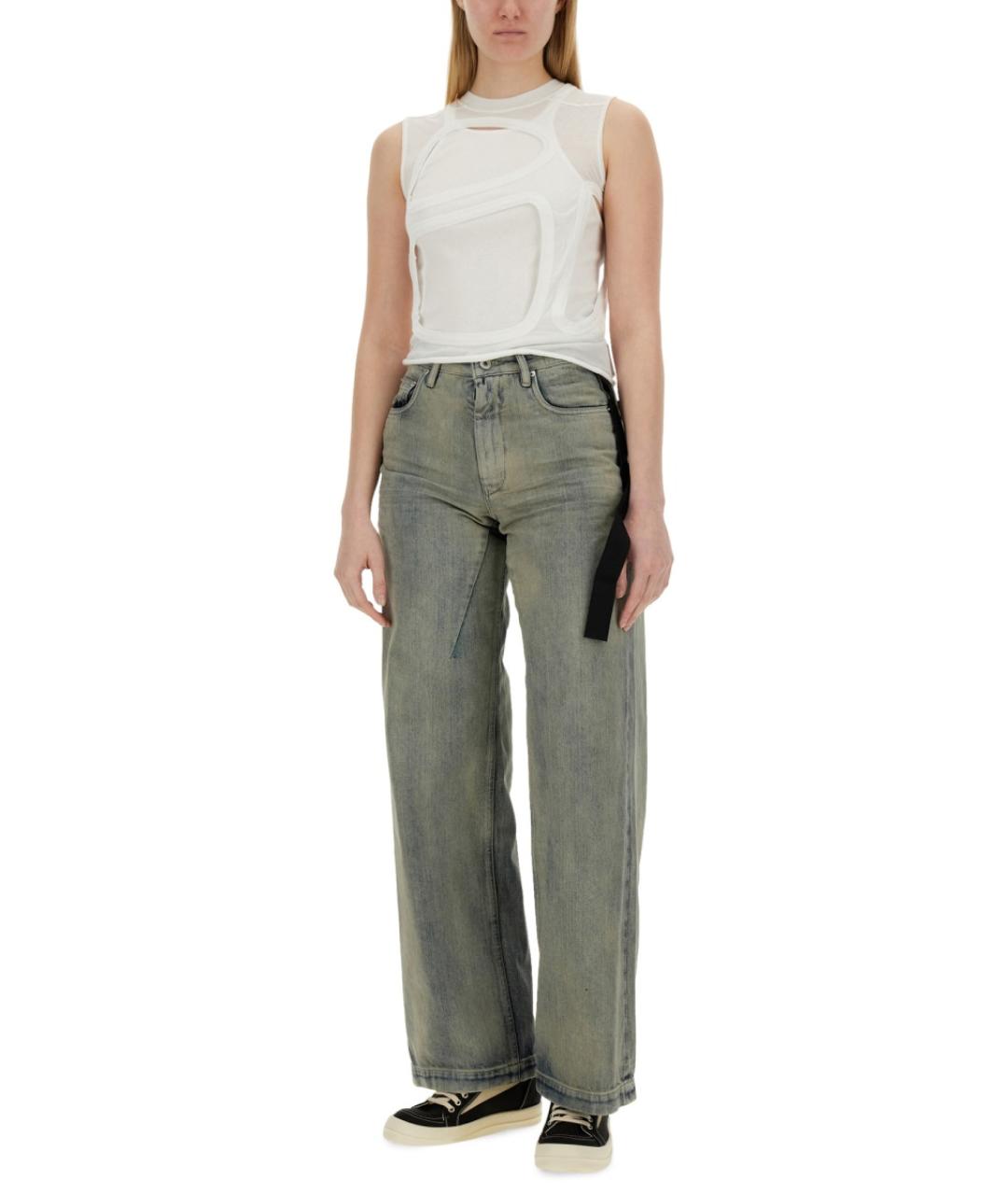 RICK OWENS DRKSHDW Белая хлопковая майка, фото 2