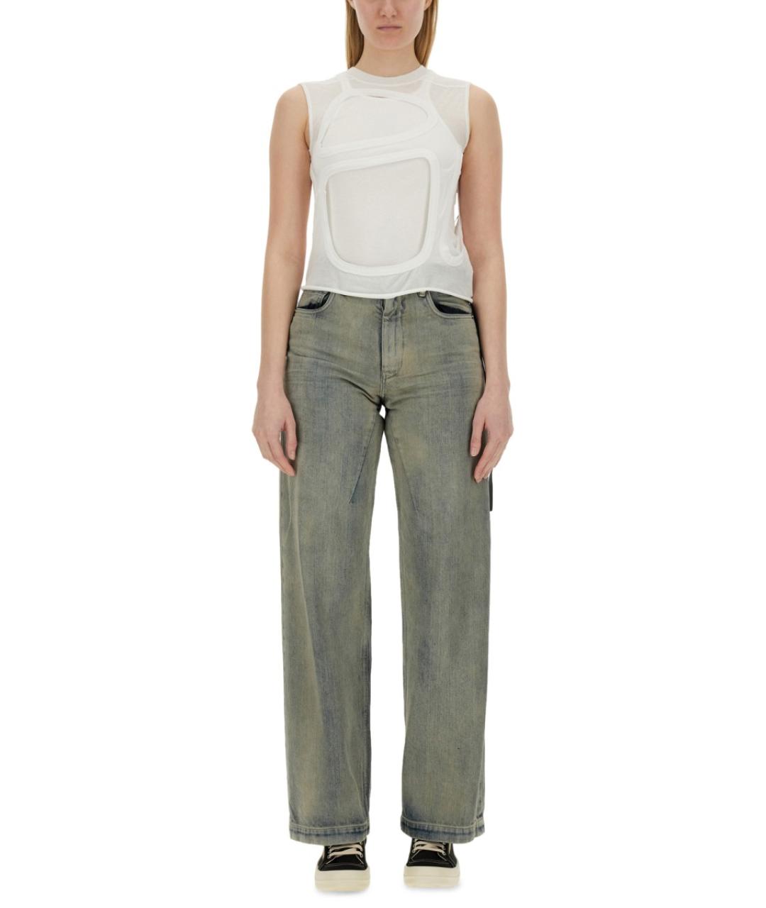 RICK OWENS DRKSHDW Белая хлопковая майка, фото 5