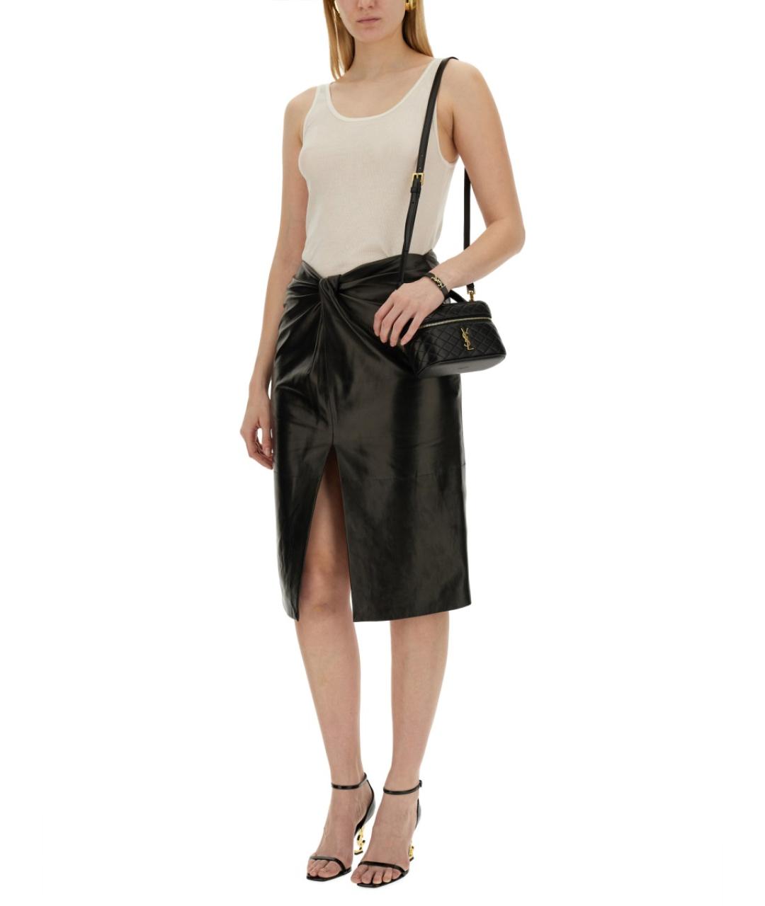 SAINT LAURENT Бежевая хлопковая майка, фото 3