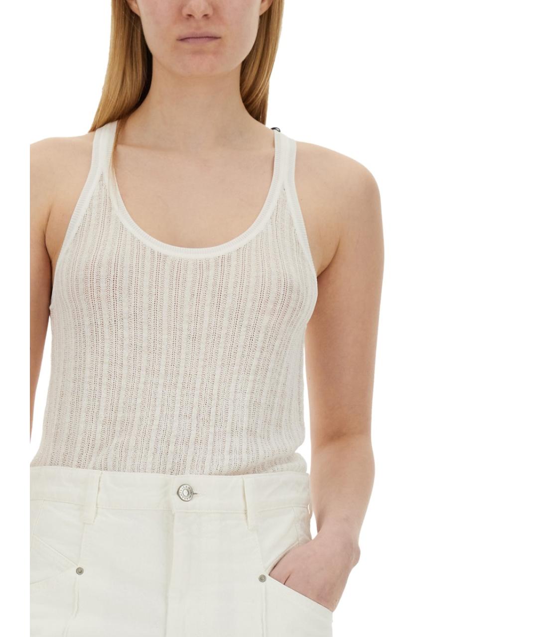 ISABEL MARANT Белая вискозная майка, фото 5