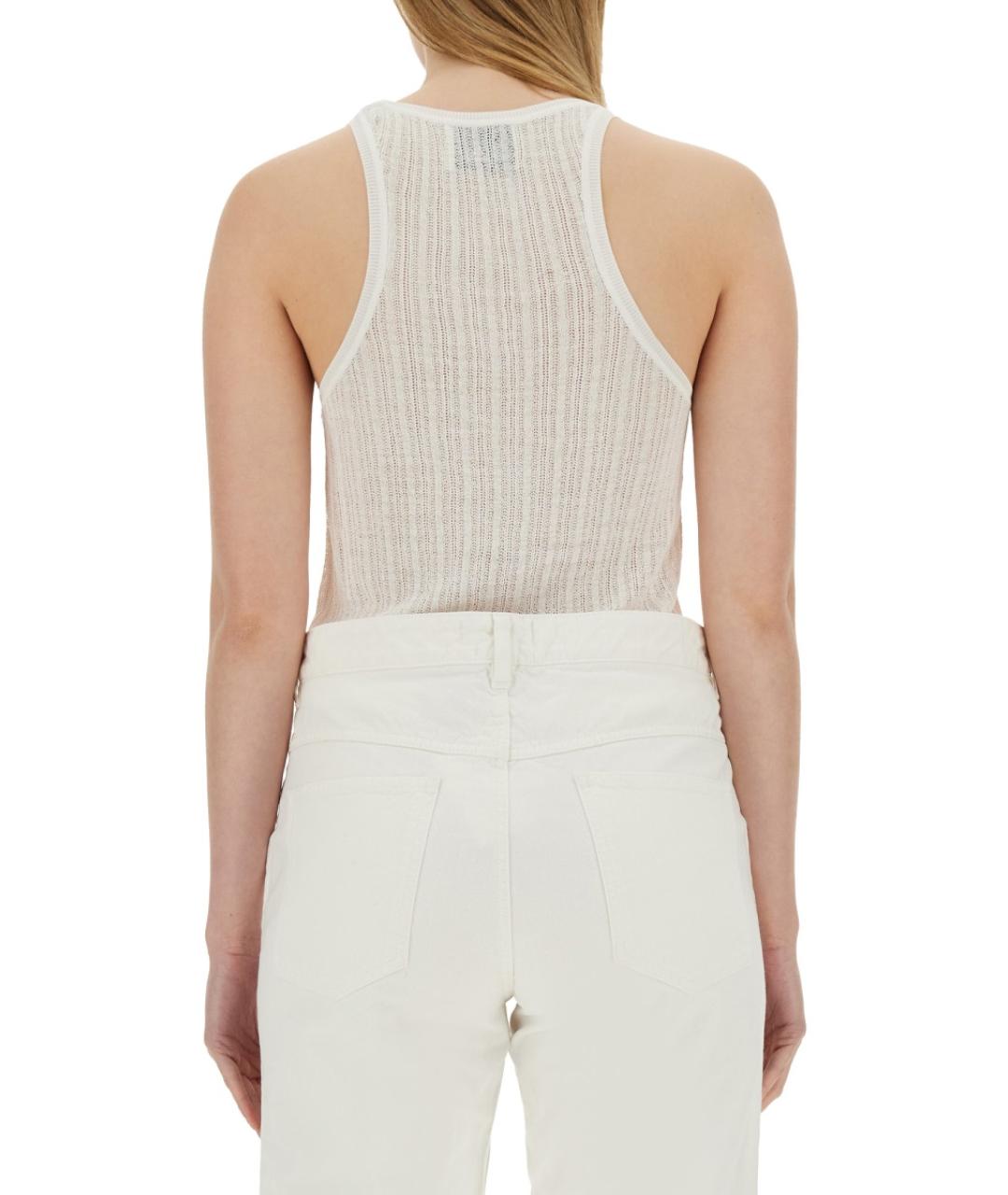 ISABEL MARANT Белая вискозная майка, фото 4