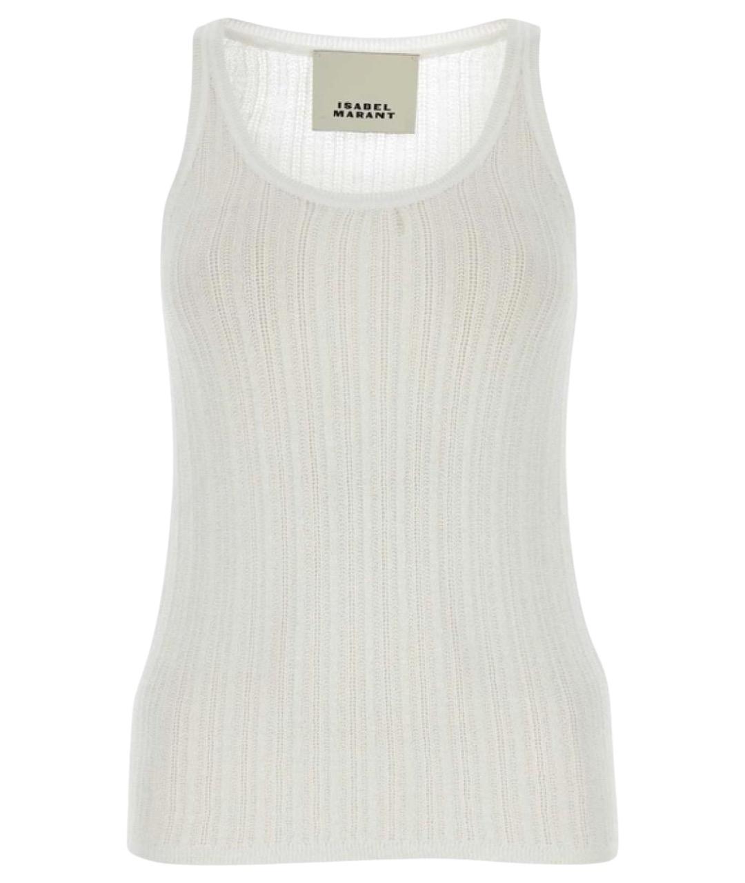 ISABEL MARANT Белая вискозная майка, фото 1