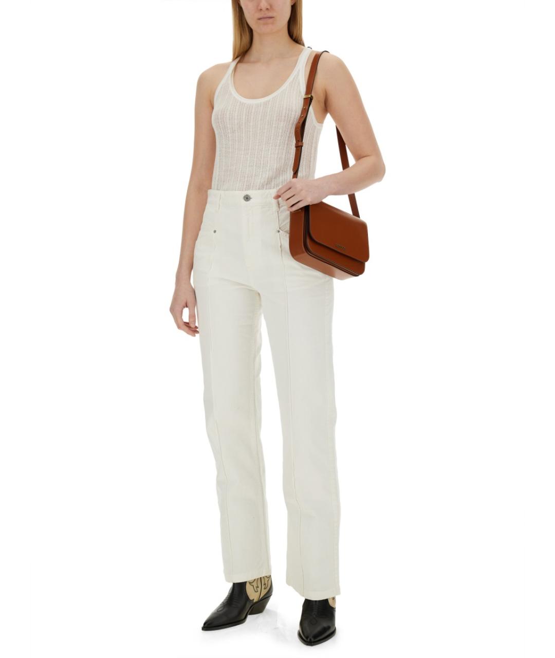 ISABEL MARANT Белая вискозная майка, фото 3