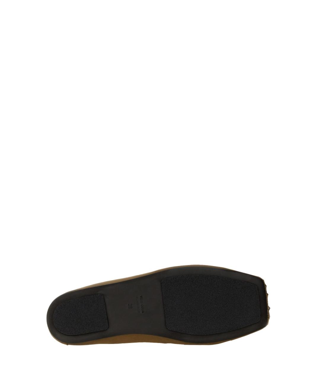 UMA WANG Коричневые кожаные мюли, фото 3