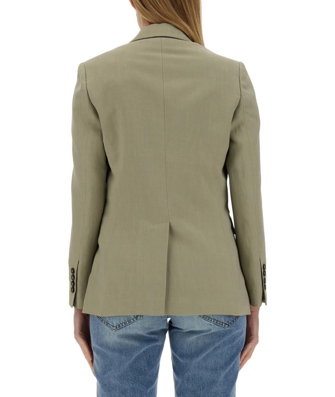 BRUNELLO CUCINELLI Зеленый вискозный жакет/пиджак, фото 3