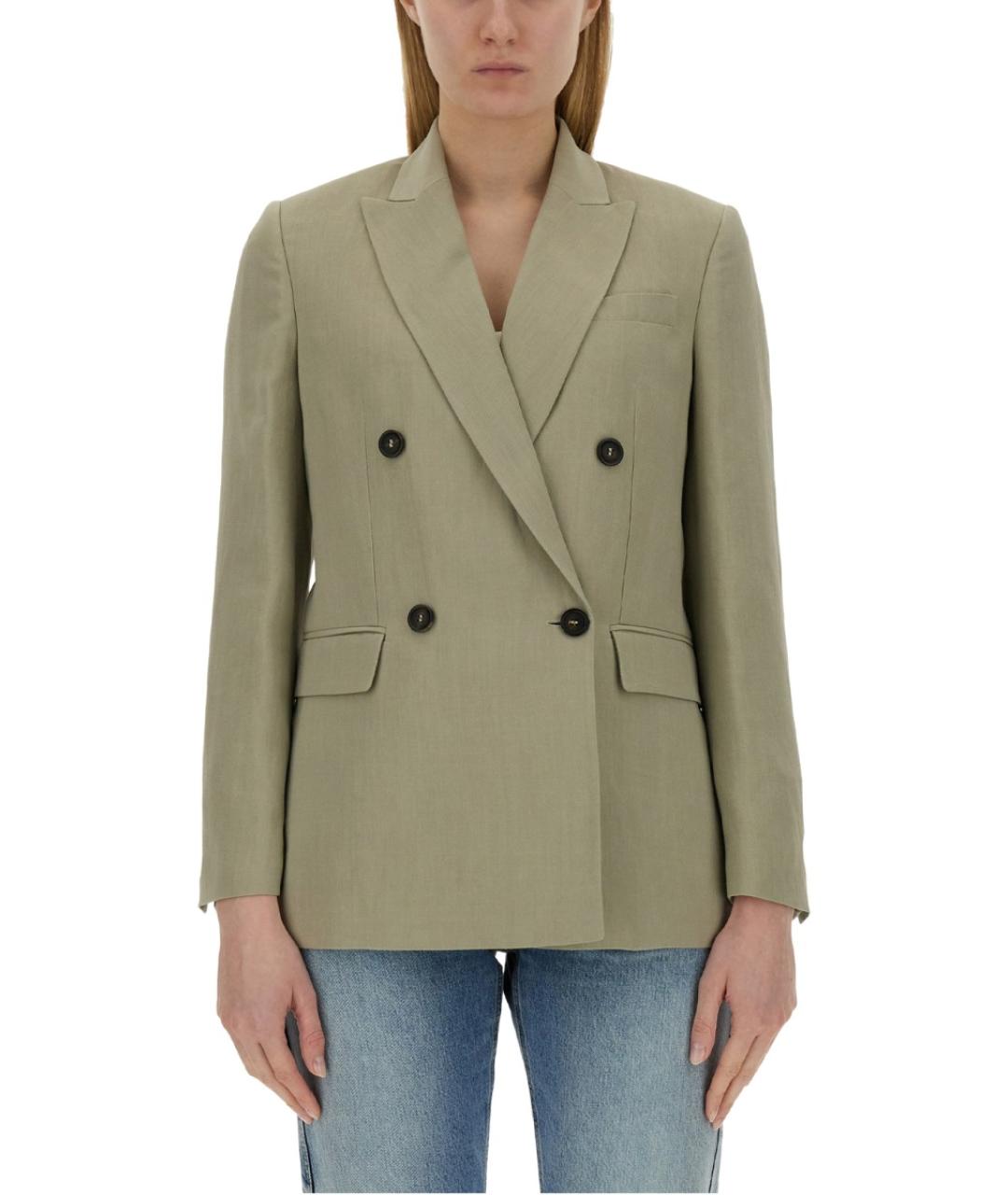 BRUNELLO CUCINELLI Зеленый вискозный жакет/пиджак, фото 5