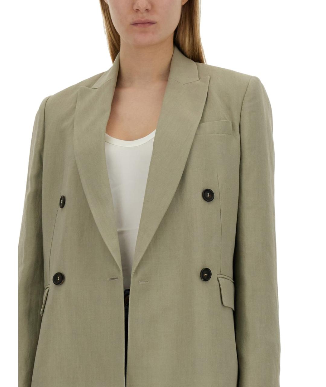 BRUNELLO CUCINELLI Зеленый вискозный жакет/пиджак, фото 4