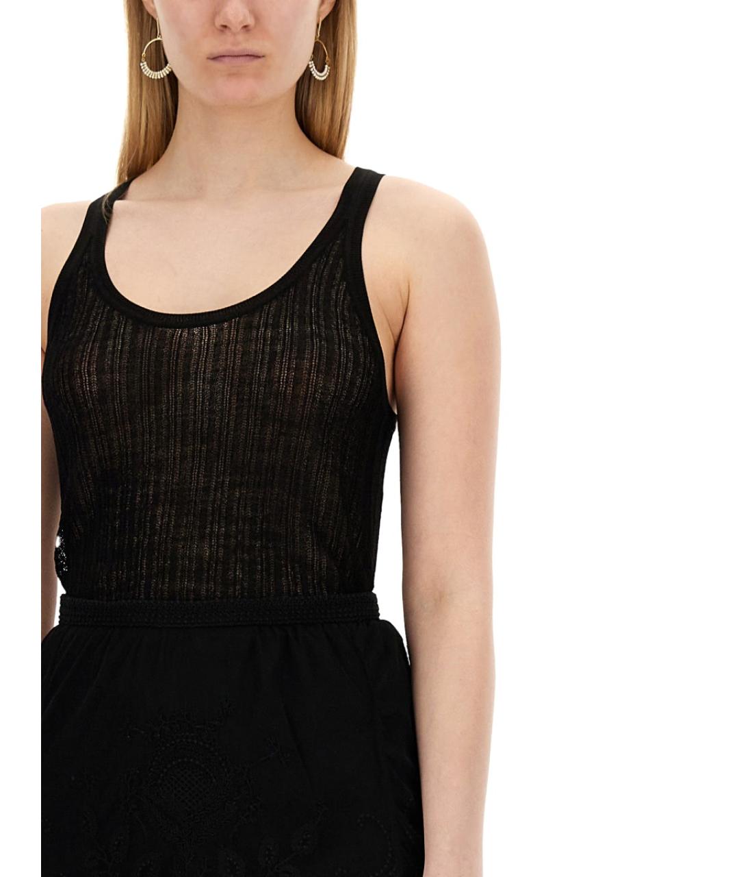 ISABEL MARANT Черная вискозная майка, фото 4