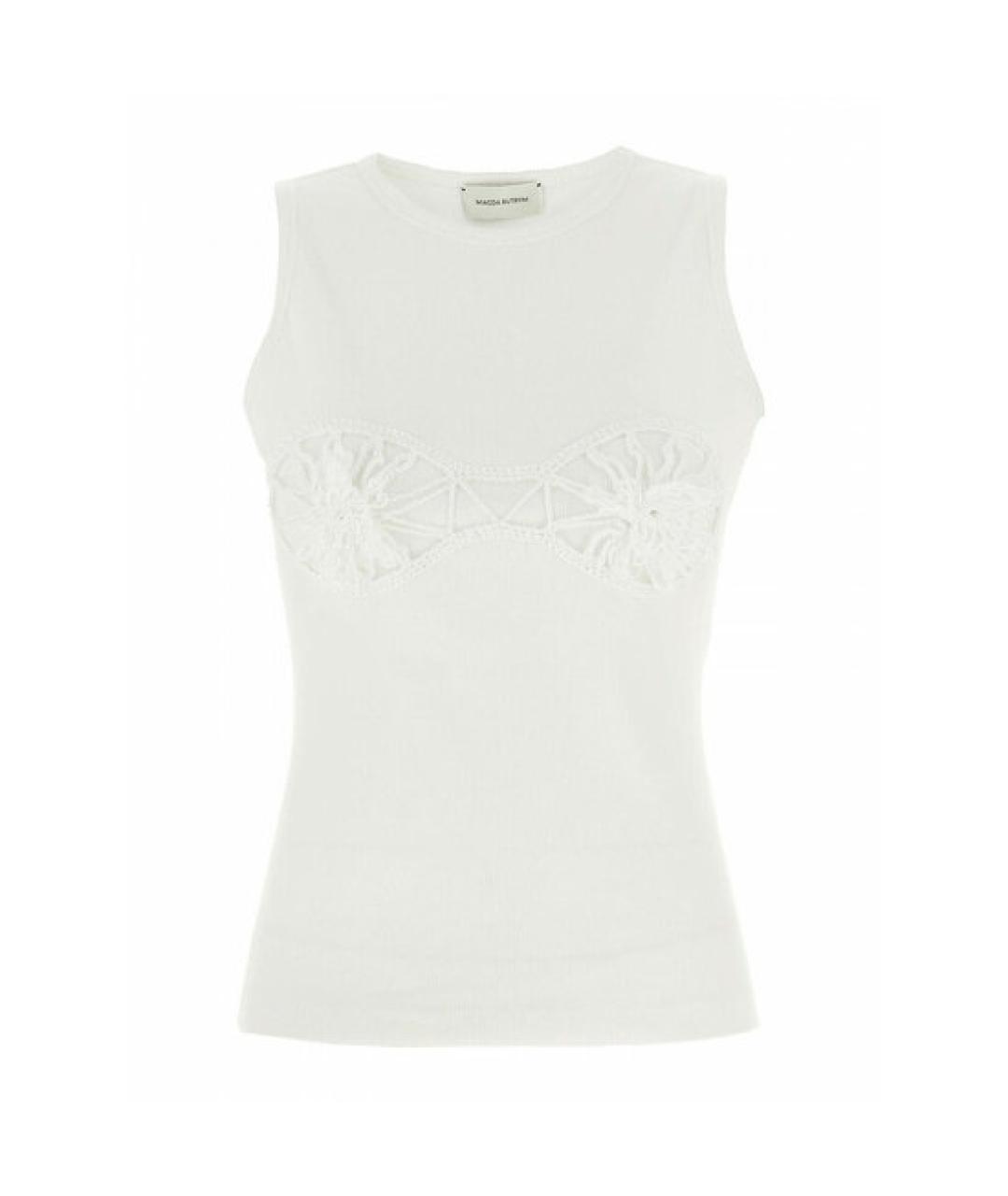 MAGDA BUTRYM Белая хлопковая майка, фото 1