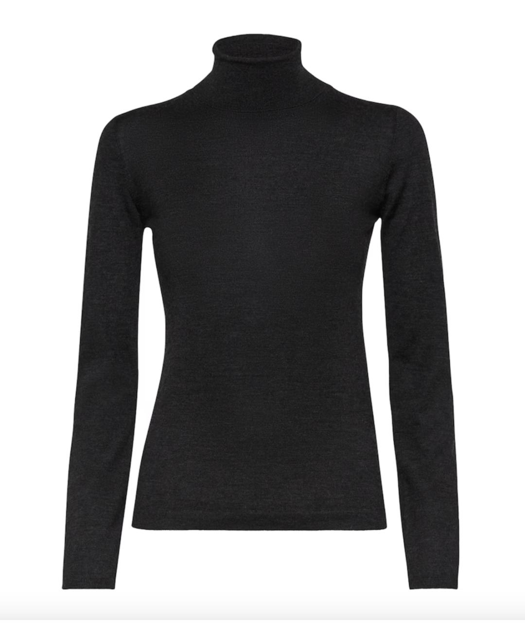 BRUNELLO CUCINELLI Антрацитовая кашемировая водолазка, фото 1