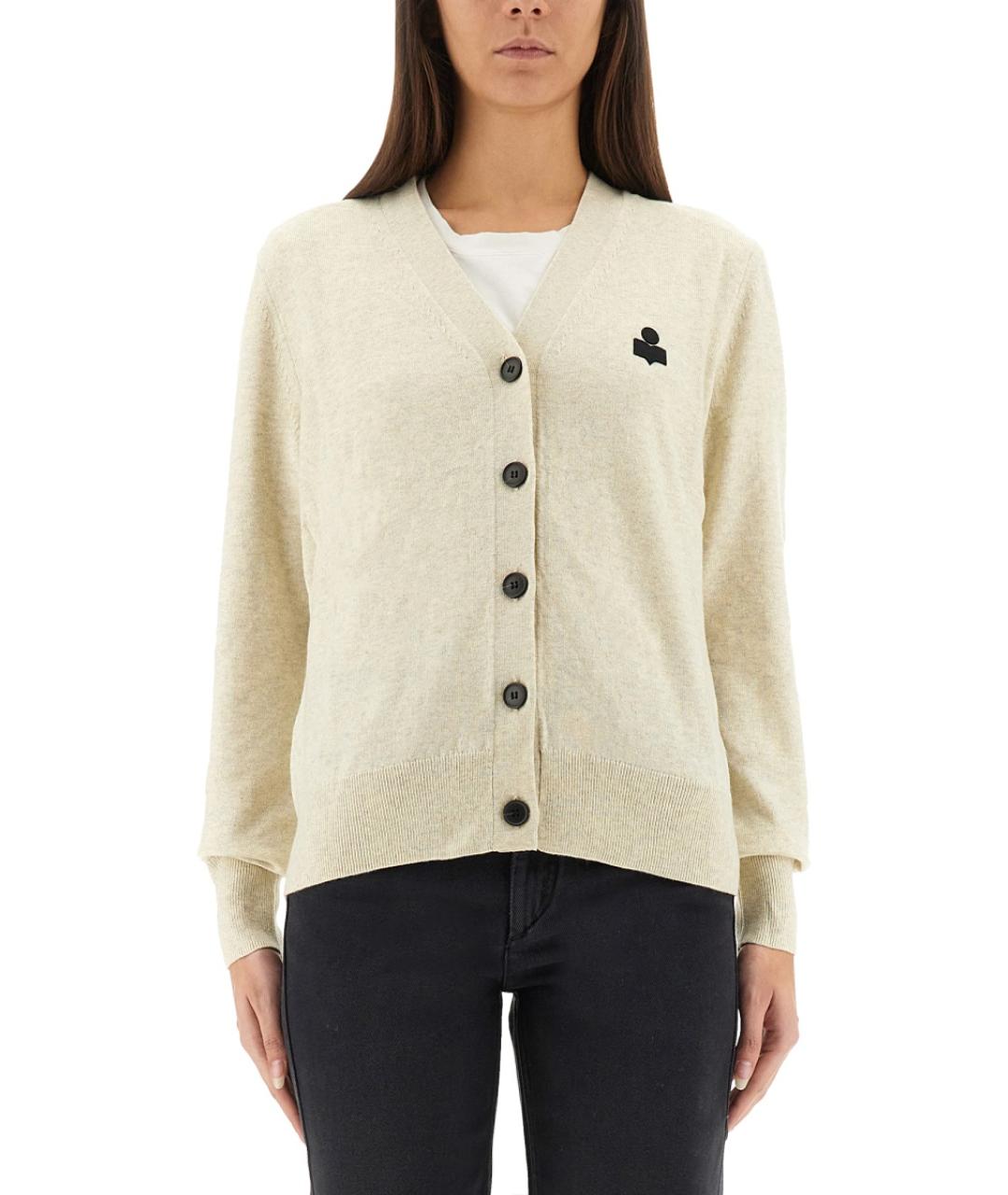 ISABEL MARANT ETOILE Белый хлопковый джемпер / свитер, фото 2