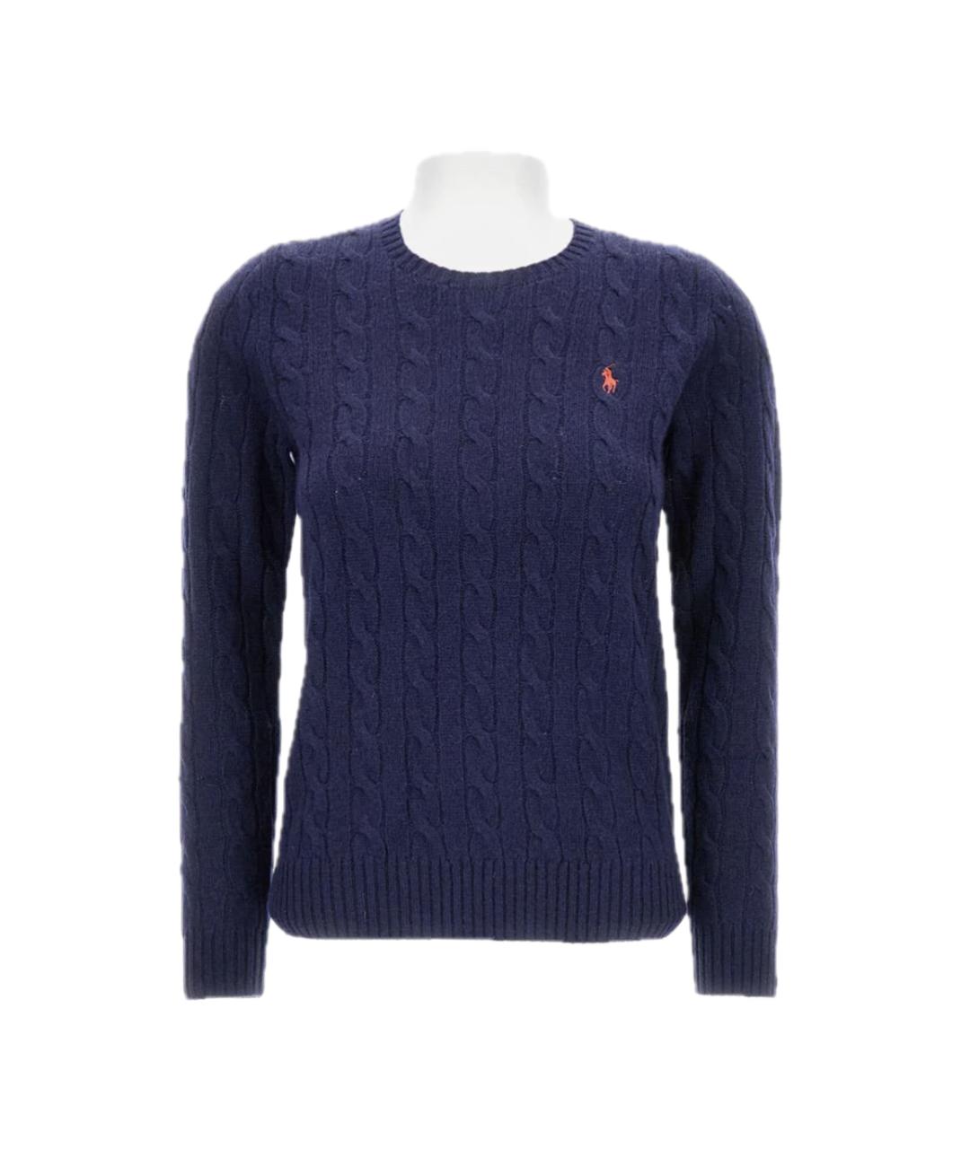 POLO RALPH LAUREN Синий шерстяной джемпер / свитер, фото 1