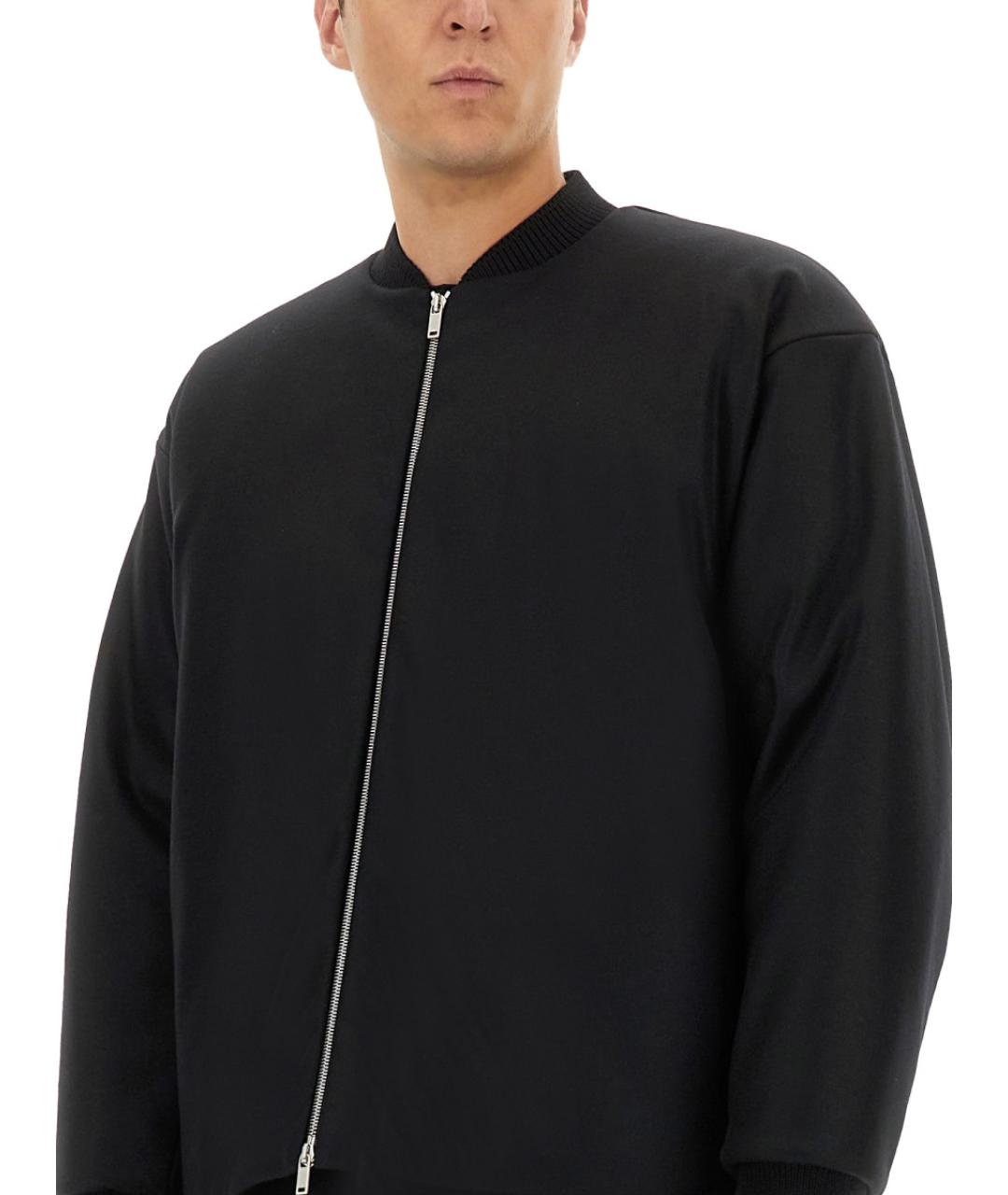 JIL SANDER Черная шерстяная куртка, фото 5