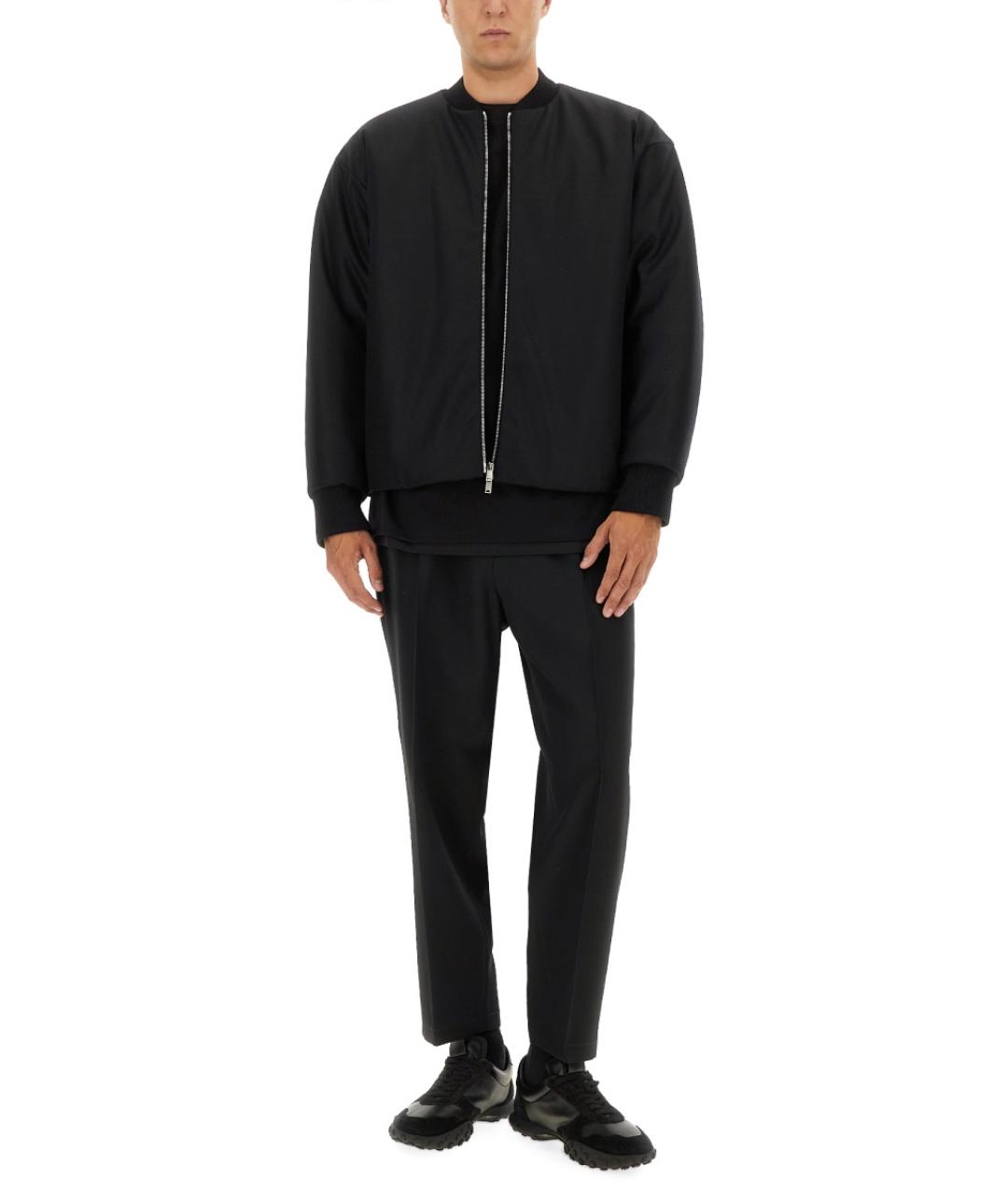 JIL SANDER Черная шерстяная куртка, фото 3