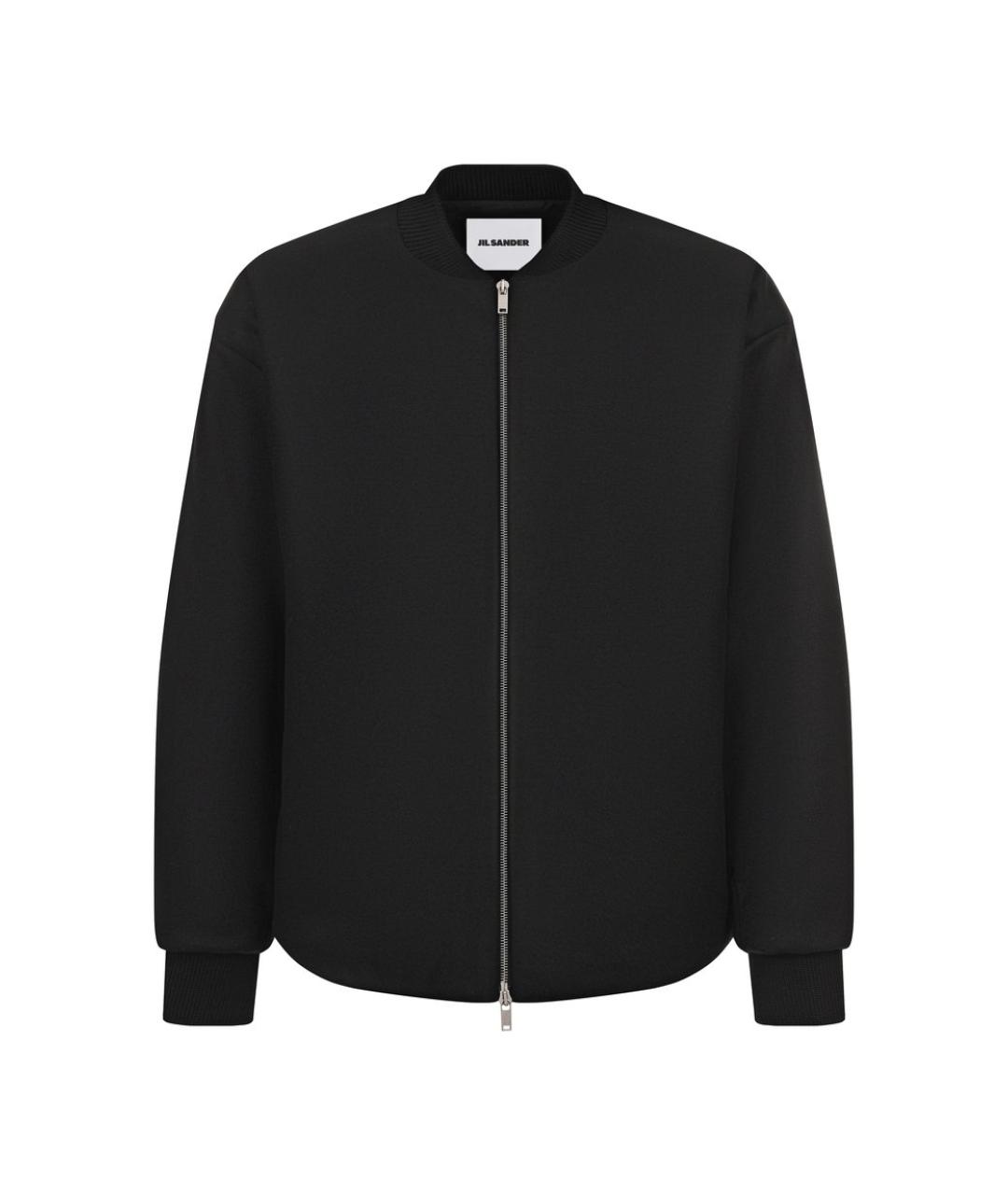 JIL SANDER Черная шерстяная куртка, фото 1