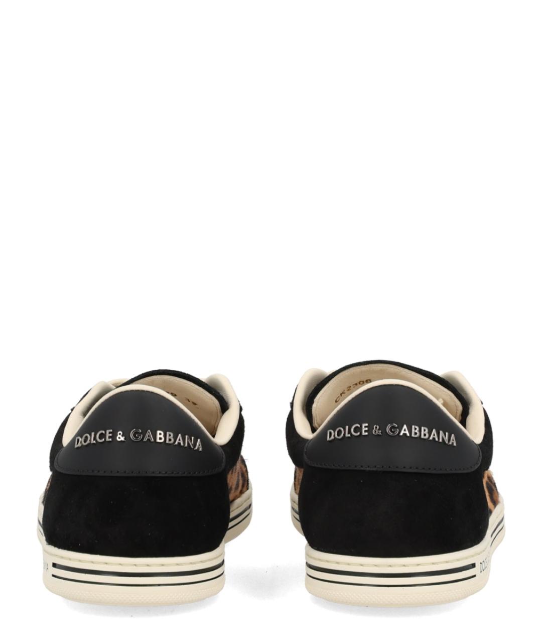 DOLCE&GABBANA Мульти кожаные кроссовки, фото 4