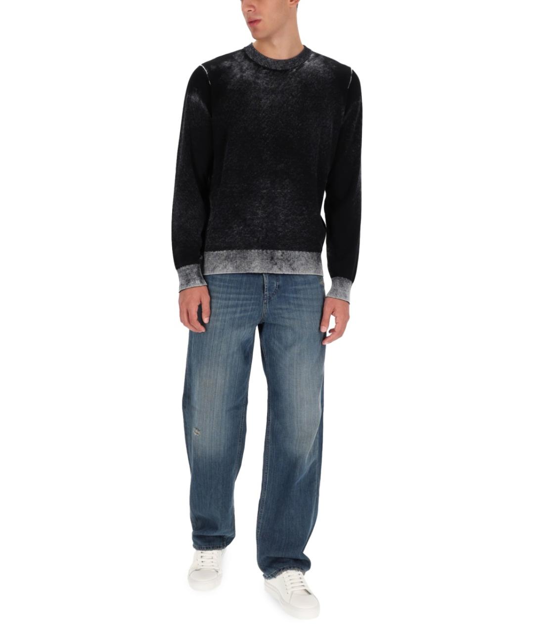 DIESEL Черный хлопковый джемпер / свитер, фото 3