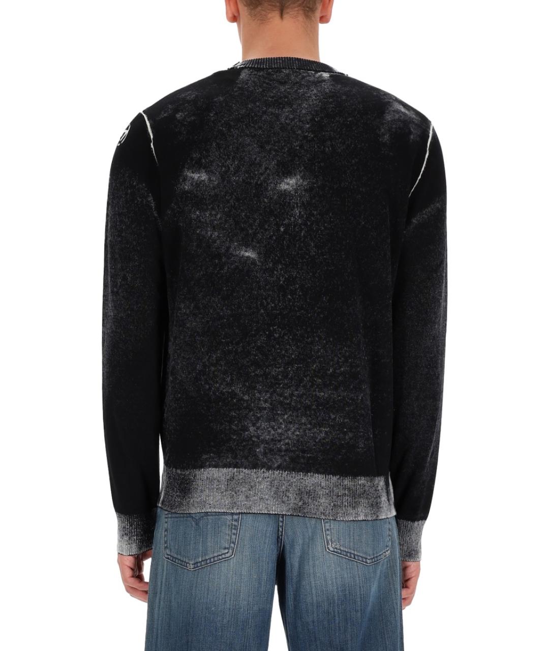 DIESEL Черный хлопковый джемпер / свитер, фото 4