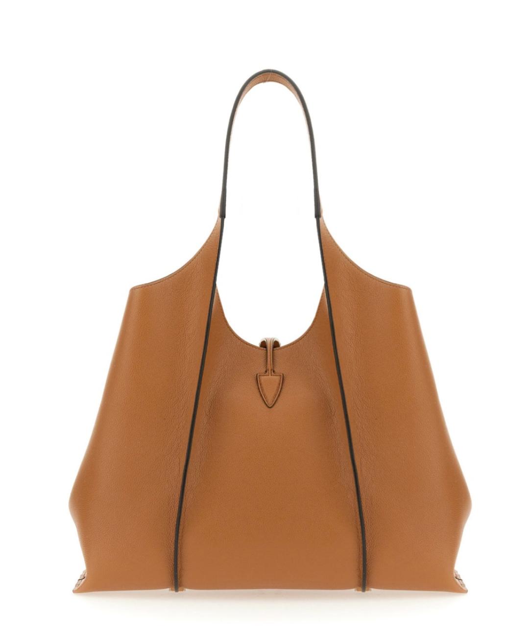 TOD'S Коричневая кожаная сумка через плечо, фото 4