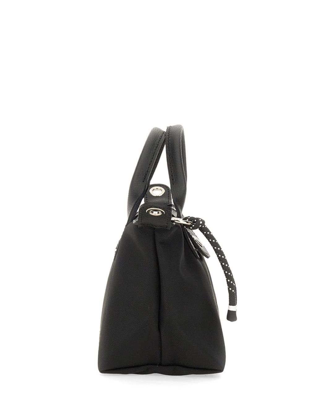LONGCHAMP Черная тканевая сумка тоут, фото 3