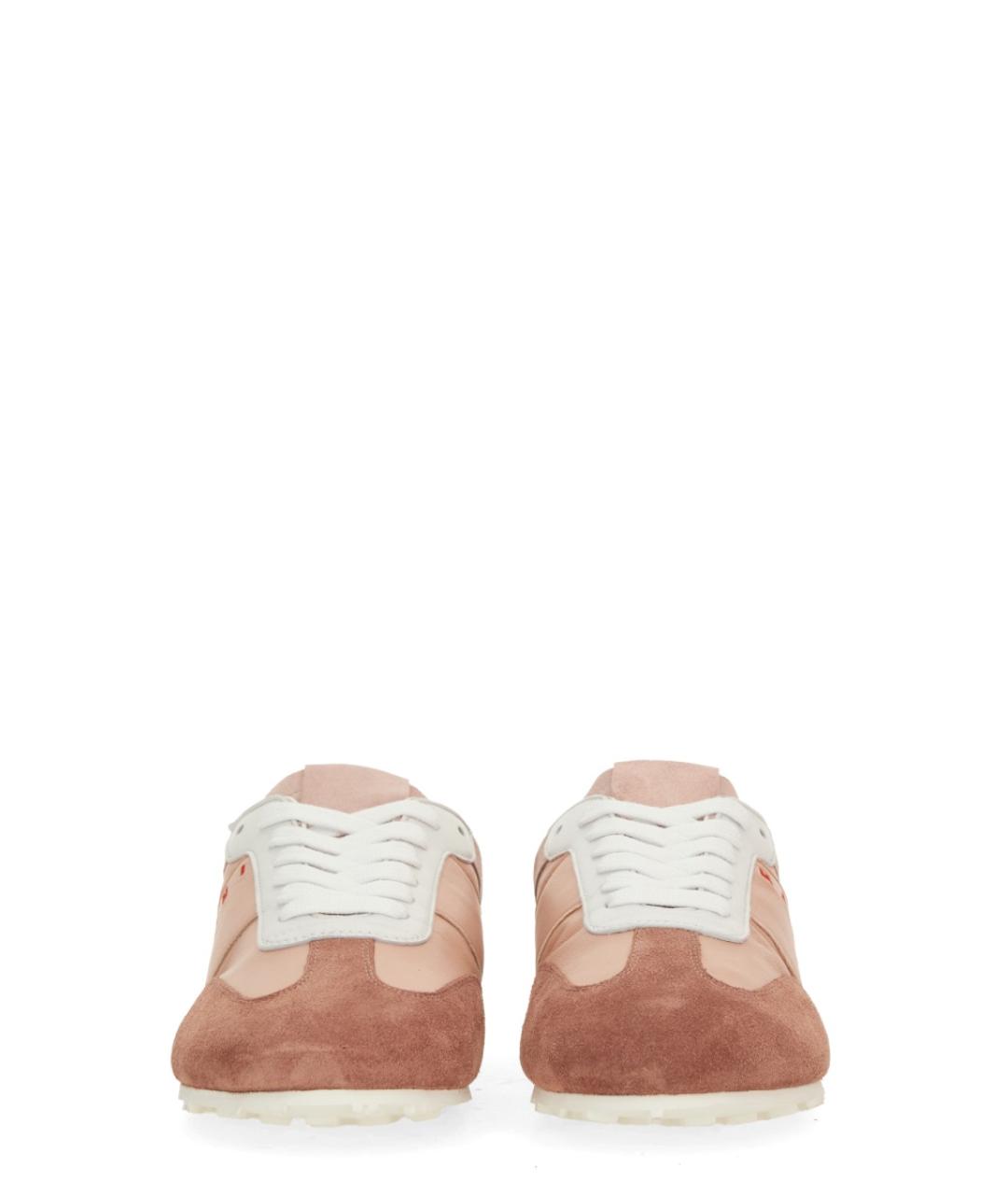 MARNI Розовые кожаные кроссовки, фото 4
