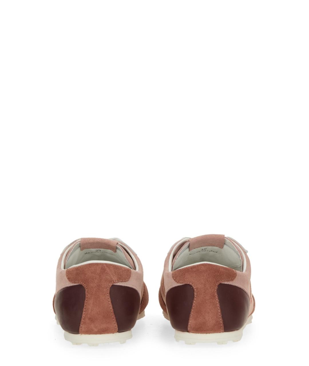 MARNI Розовые кожаные кроссовки, фото 3