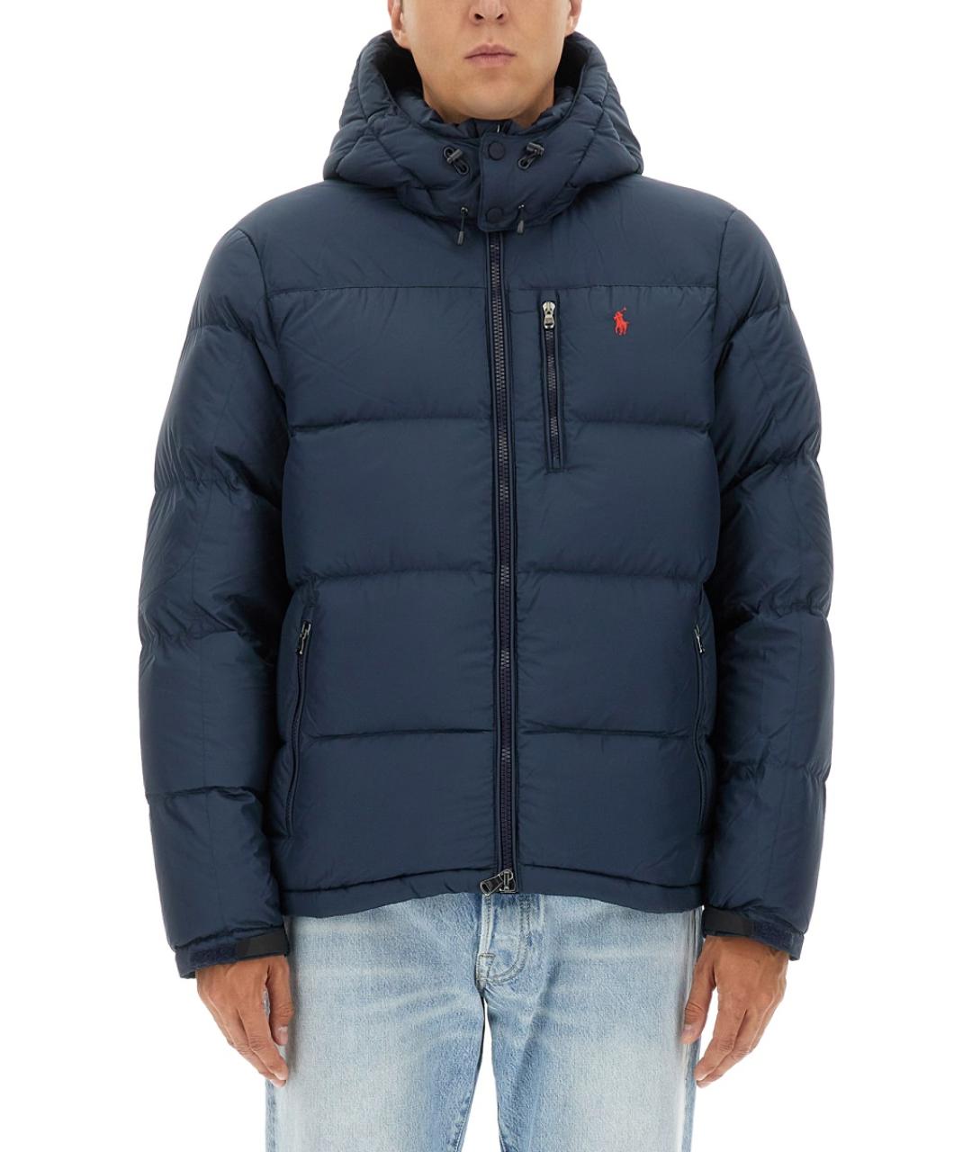 POLO RALPH LAUREN Синий полиэстеровый пуховик, фото 2